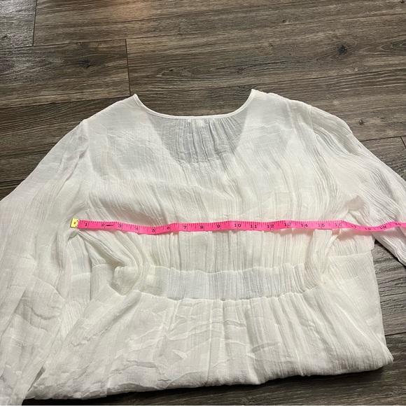 Baltic Børn Embroidered Mini Dress (White) Size Medium - Picture 8 of 9